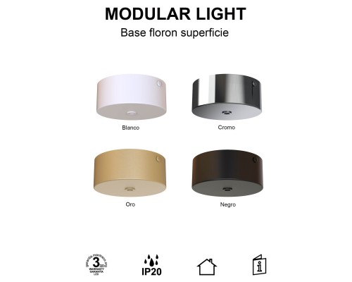 9354 Основание потолочное 1L MODULAR LIGHT FLORONES MANTRA