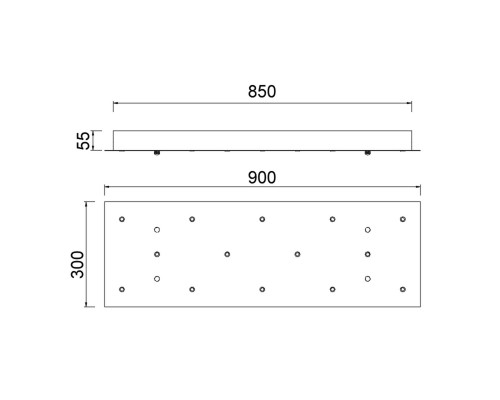 9391 Основание потолочное 14L MODULAR LIGHT FLORONES MANTRA