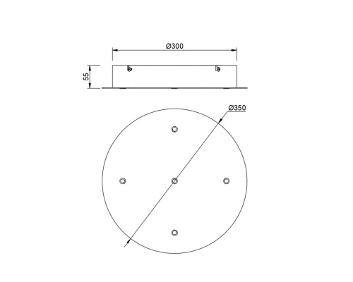 9362 Основание потолочное 5L MODULAR LIGHT FLORONES MANTRA