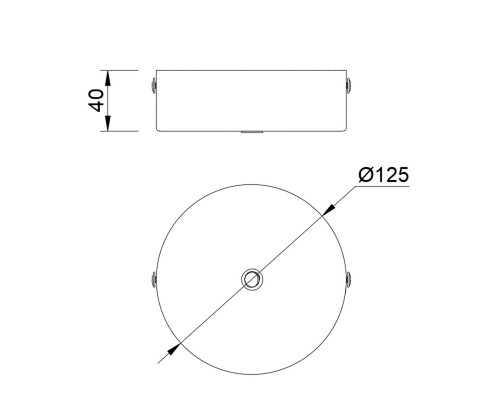 9354 Основание потолочное 1L MODULAR LIGHT FLORONES MANTRA