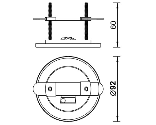 7856 Основание потолочное утопленное FLORON MANTRA