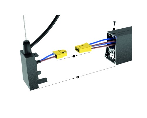 7557 Заглушка с проводом подвесная для 7554/7555 MANTRA