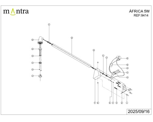 9414 Настенный светильник AFRICA MANTRA