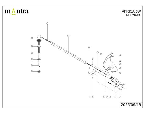 9413 Настенный светильник AFRICA MANTRA