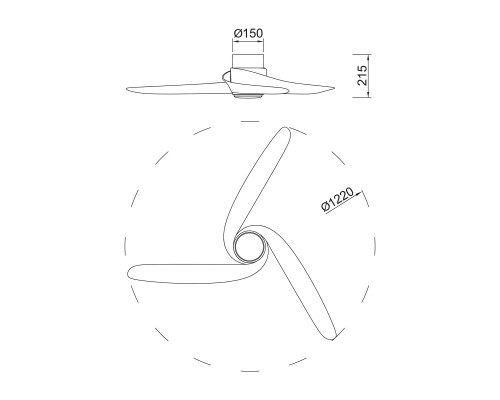 9067 Люстра-вентилятор GROENLAND MANTRA