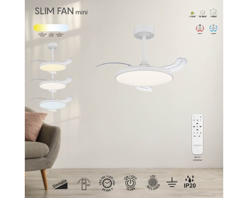 9008 Люстра-вентилятор SLIM FAN mini MANTRA