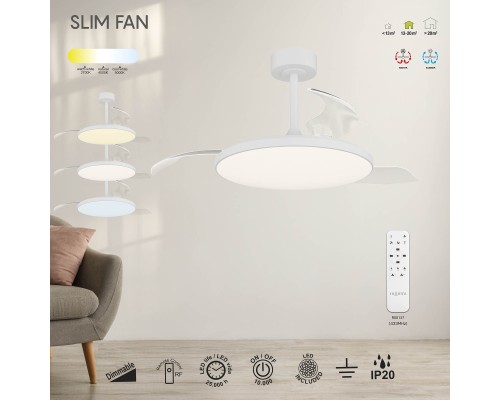 9006 Люстра-вентилятор SLIM FAN MANTRA