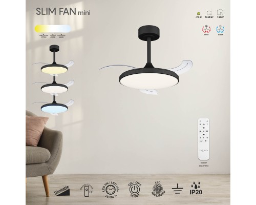 9056 Люстра-вентилятор SLIM FAN mini MANTRA