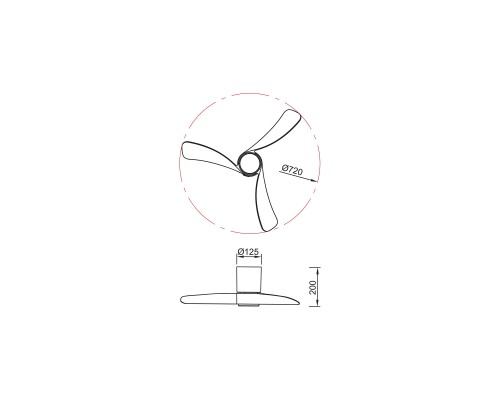 9053 Люстра-вентилятор NEMO XS MANTRA