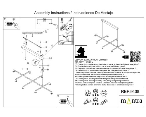 9408 Люстра подвесная AFRICA MANTRA