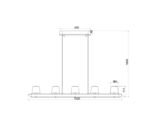 9435 Люстра подвесная ALABASTRO MANTRA