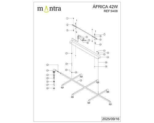 9408 Люстра подвесная AFRICA MANTRA