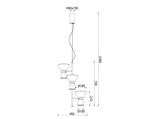 9218 Люстра подвесная NEW YORK MANTRA