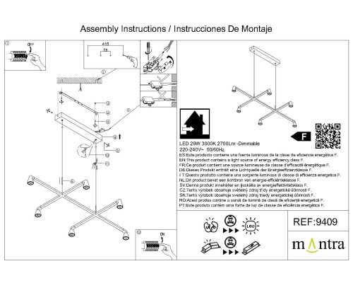 9409 Люстра подвесная AFRICA MANTRA