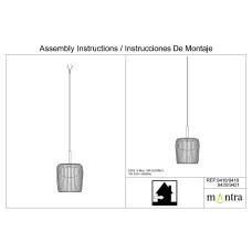 9421 Подвесной светильник без основания DUBAI MANTRA