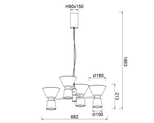 9219 Люстра подвесная NEW YORK MANTRA