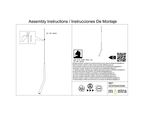 9235 Подвесной модульный светильник без основания BOOMERANG MANTRA
