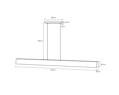 7546 Линейный подвесной светильник HANOK MANTRA
