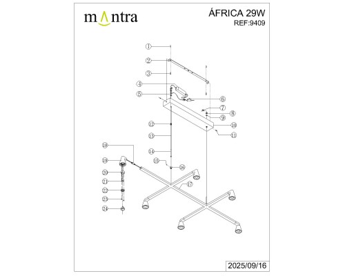 9409 Люстра подвесная AFRICA MANTRA