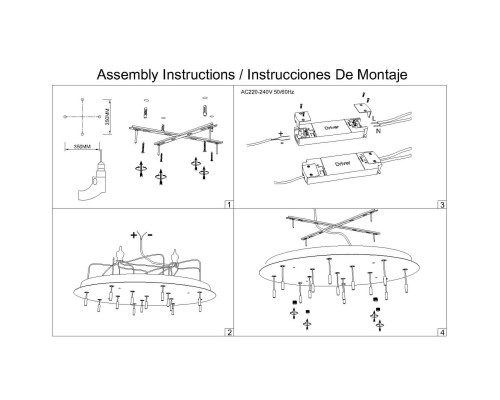 9372+9245 (14L) Подвесная люстра BOOMERANG MANTRA