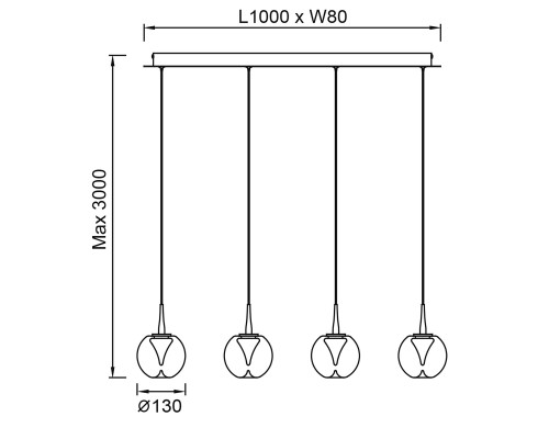 9214 Люстра подвесная ANDROMEDA MANTRA