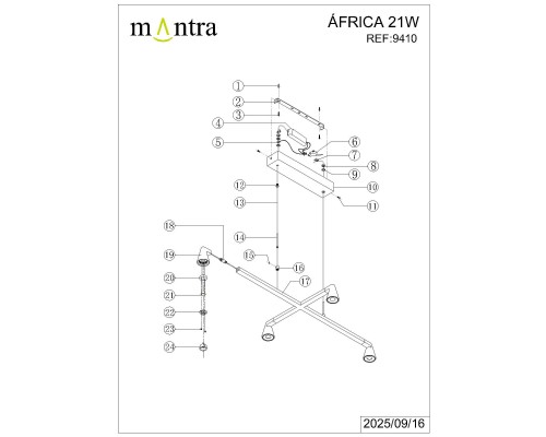 9410 Люстра подвесная AFRICA MANTRA