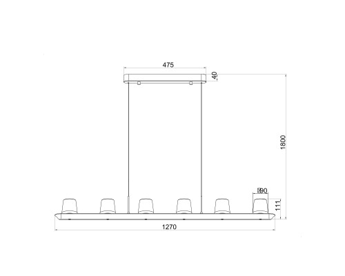 9436 Люстра подвесная ALABASTRO MANTRA