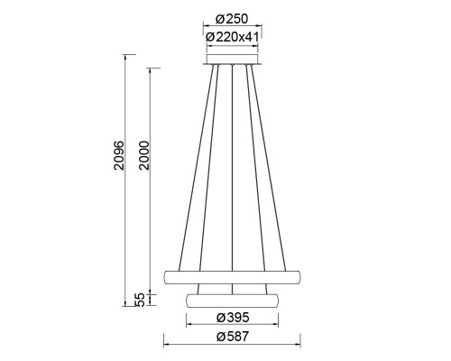 9429 Люстра подвесная FLATS MANTRA