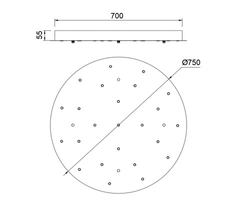 9377+9240 (24L) Подвесная люстра BOOMERANG MANTRA
