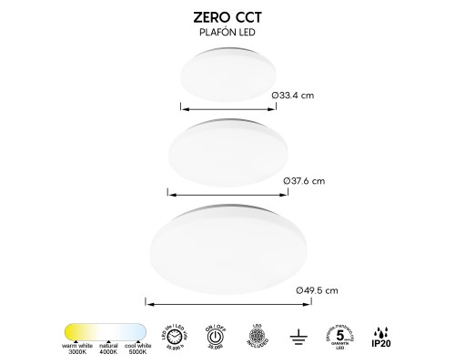 8693 Потолочный светильник ZERO CCT MANTRA