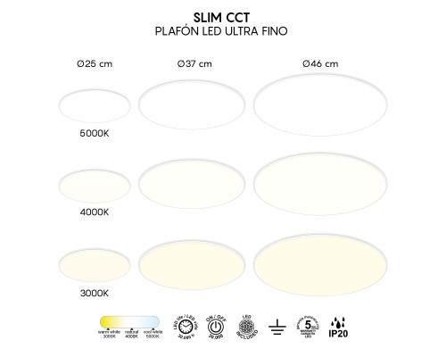 8691 Потолочный светильник SLIM CCT MANTRA