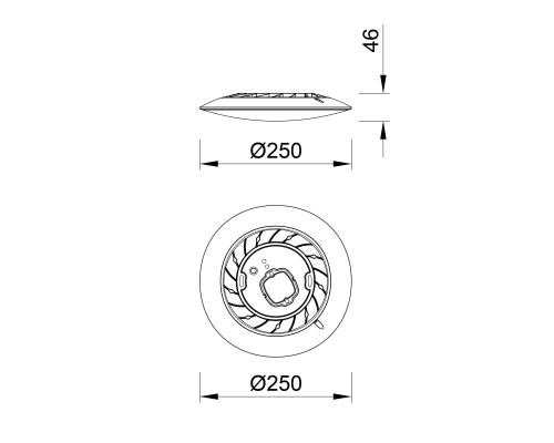 8690 Потолочный светильник SLIM CCT MANTRA