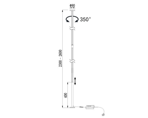 7359 Напольно-потолочный светильник VERTICAL MANTRA