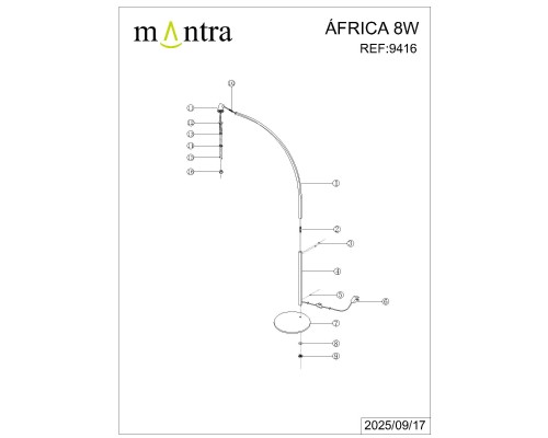 9416 Торшер AFRICA MANTRA