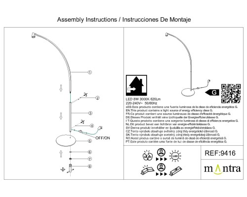 9416 Торшер AFRICA MANTRA