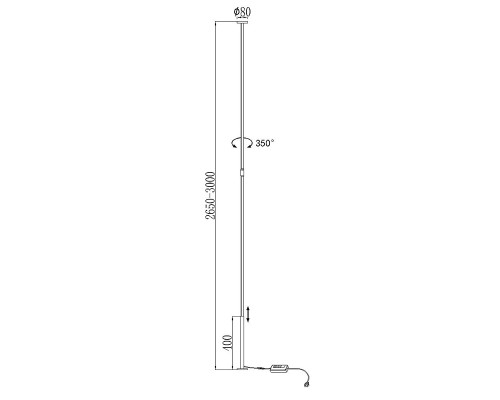 7354 Напольно-потолочный светильник VERTICAL MANTRA
