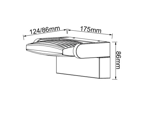 8896 Настенный уличный светильник HOOD MANTRA