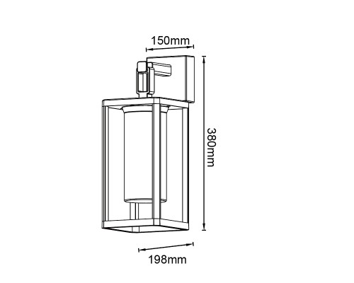 9113 Настенный уличный светильник ALPS MANTRA