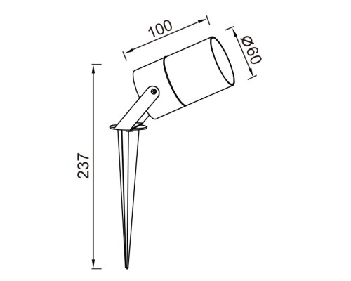 9288 Наземный уличный светильник QUEBEC MANTRA