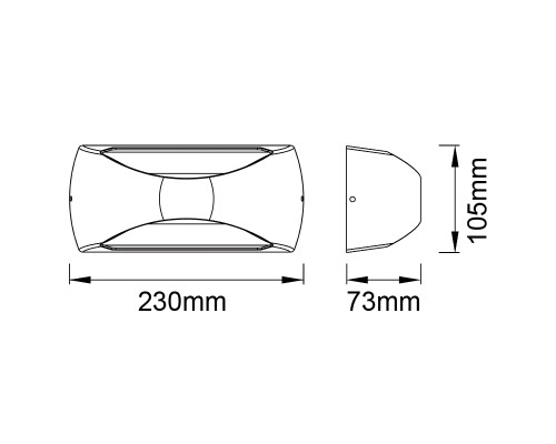 8903 Настенный уличный светильник BUTAN MANTRA