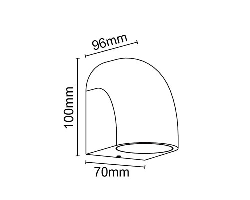 9110 Настенный уличный светильник BALDY MANTRA