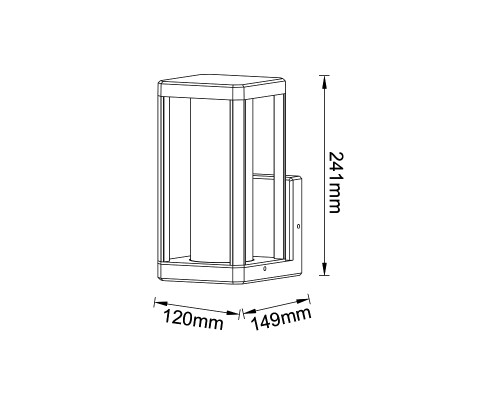 8897 Настенный уличный светильник NEVADA MANTRA