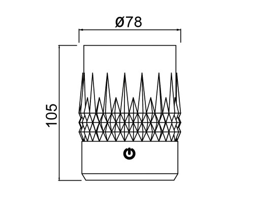 9084 Стакан-светильник LAX MANTRA
