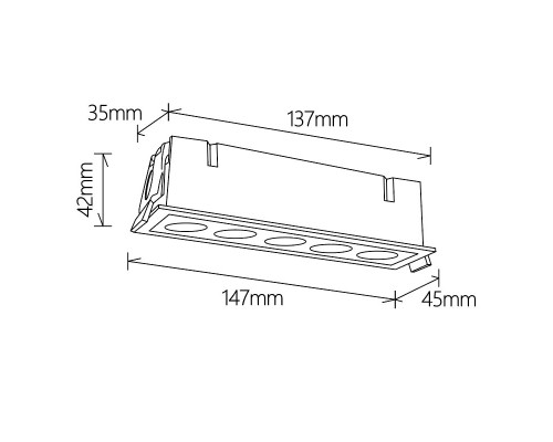 9132 Встраиваемый светильник BLAU MANTRA