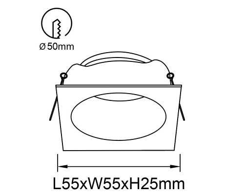 9169 Встраиваемый светильник ANTILLA MANTRA