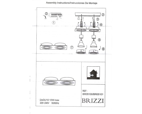 BR05100 Встраиваемый светильник LEOS BRIZZI