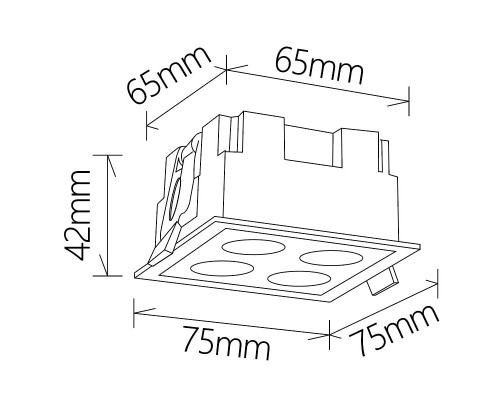9131 Встраиваемый светильник BLAU MANTRA