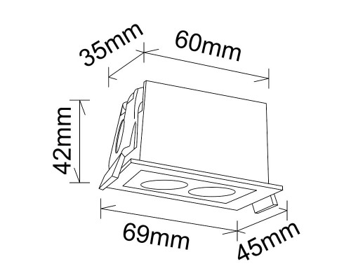 9128 Встраиваемый светильник BLAU MANTRA