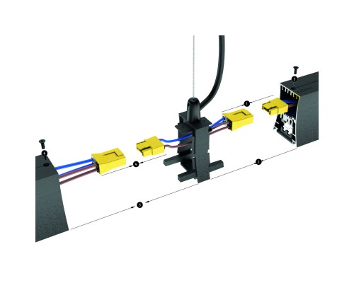 Соединитель с блоком питания для 7554/7555 HANOK 7559