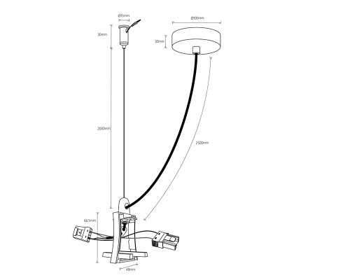 Соединитель с блоком питания для 7548/7549 HANOK 7553